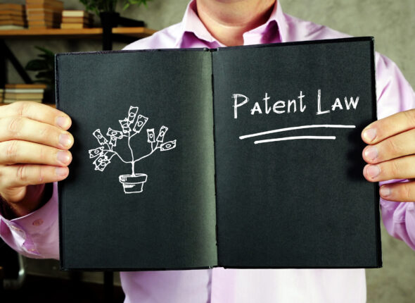 Patent Law H inscription on the page.