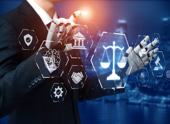 AI Interface Highlights Digital Justice and Legal Oversight Spline